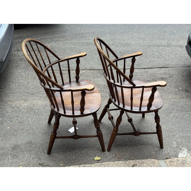 1910s Antique Captains Chair For Sale In Boston - Image 6 of 12