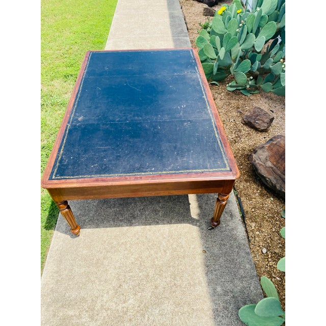 19th Century Solid Mahogany Partners Desk For Sale In Dallas - Image 6 of 10