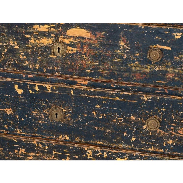 Swedish Gustavian Style Black Chest on Chest, 21st Century For Sale - Image 10 of 11