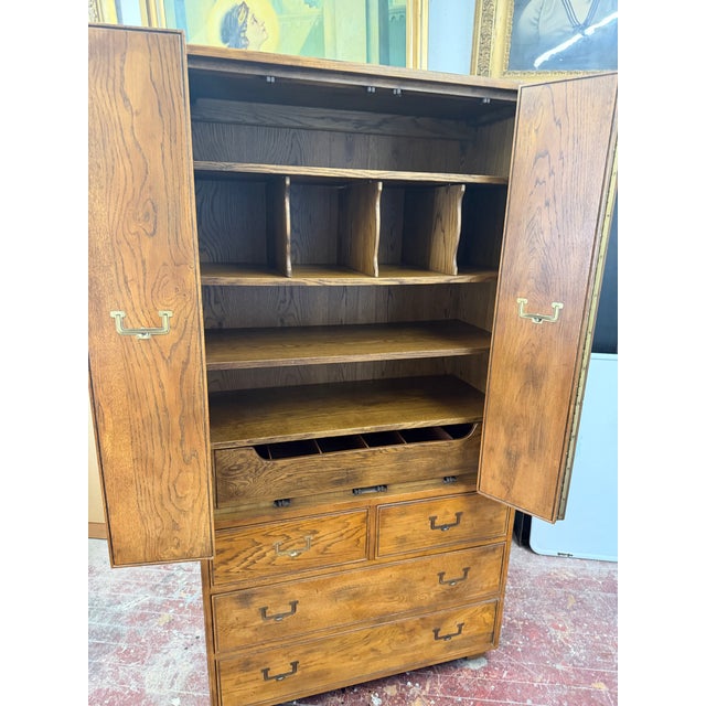 Brown Mid Century Modern Henredon Storage Chest, Attributed For Sale - Image 8 of 10