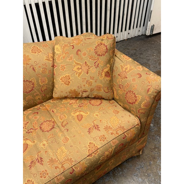 Bespoke Traditional Camelback Floral Upholstered Loveseat For Sale - Image 12 of 12