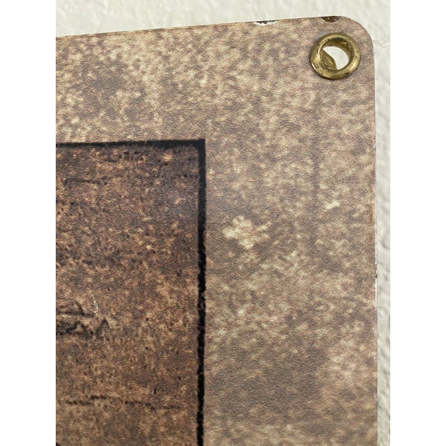 Metal New York City Sign Featuring Piers & Ships For Sale - Image 10 of 12