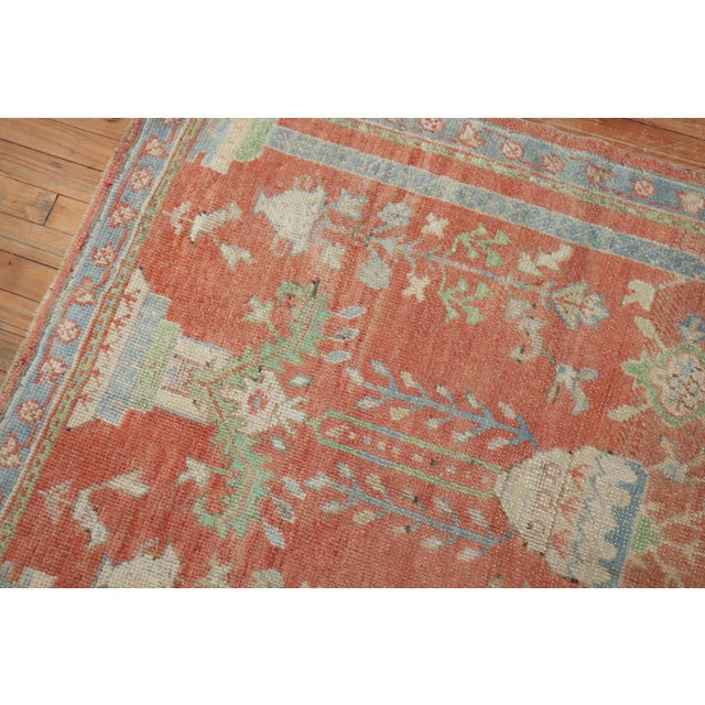 Antique Zabihi Collection Turkish Oushak Prayer Rug - 3'8" x 4'11" For Sale - Image 11 of 11