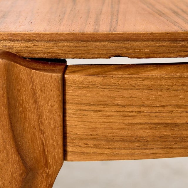 Walnut Coffee Table with Ceramic Top, 1970s For Sale - Image 16 of 17