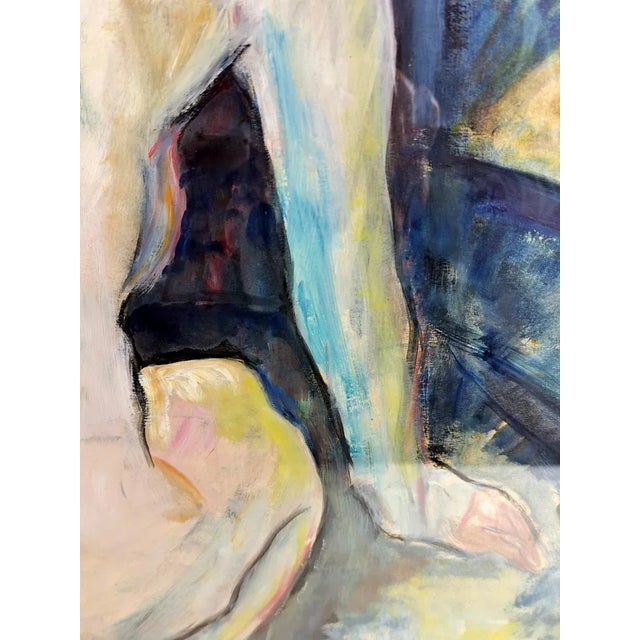 Paint 20th Century Expressionist Russian Painting For Sale - Image 7 of 11