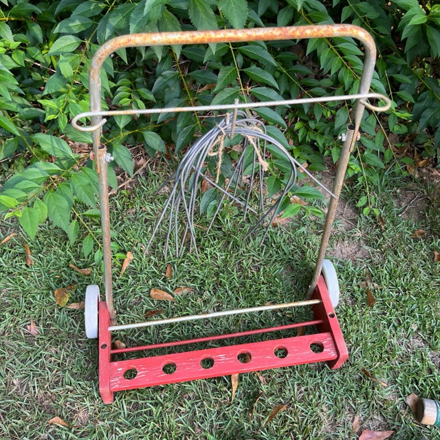 Vintage Croquet Set With Rack- 24 Pieces | Chairish