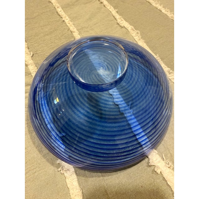 Mint condition bowl by renowned art glass makers Young/Constantine.