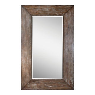 Large Rustic Floor Mirror For Sale
