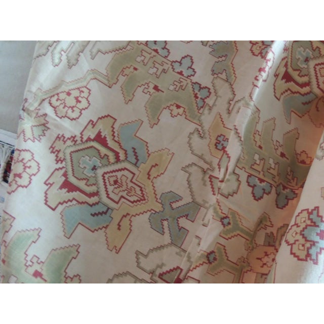 Vintage Red and Green Kilim Style Table Topper Textile For Sale - Image 4 of 6