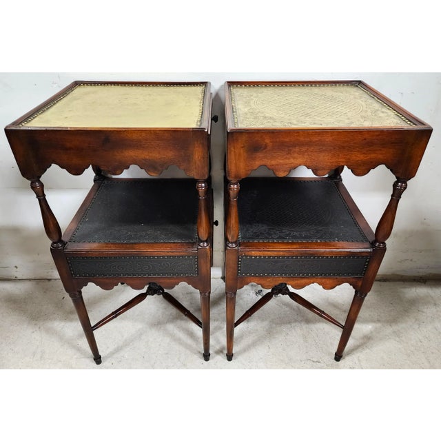 Theodore Alexander Side Tables Nightstands Armoury Collection For Sale - Image 10 of 12