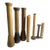 Early 20th Century Industrial Wood Textile Bobbin Collection of 8 For Sale