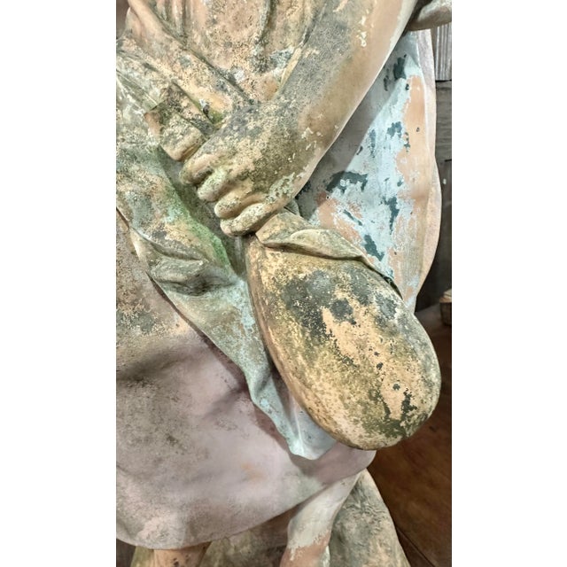 Late 19th Century French Maiden Sculpture For Sale - Image 6 of 9