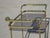 Gold Rolling Serving Cart in Gilded Metal and Glass, 1980s For Sale - Image 8 of 18