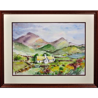 R. Savalle, Connemara, Ireland, Original Watercolour, 2001, Framed For Sale