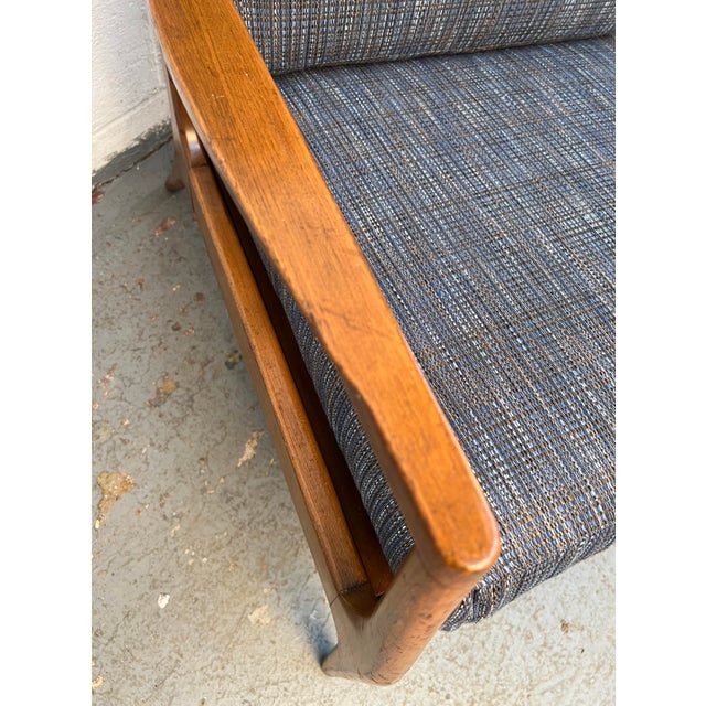 Mid-Century Modern Sculptural Walnut Lounge Chair For Sale - Image 13 of 15