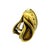 1980s Pair of Barry Kieselstein-Cord 1982 Omega Collection 18k Green Gold Scroll Earrings For Sale - Image 4 of 13