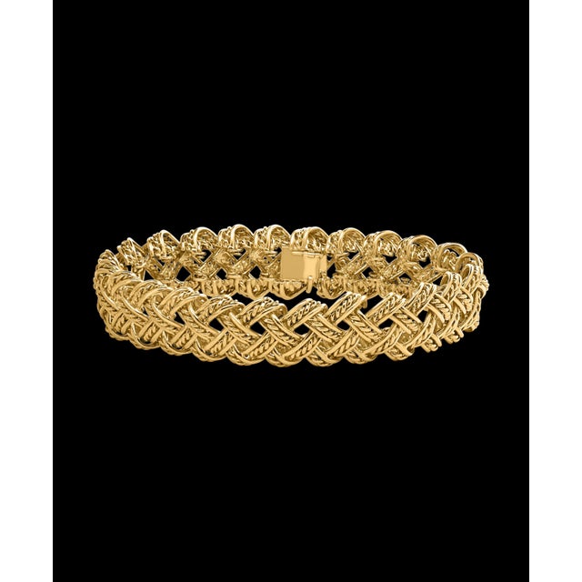 Late 20th Century Boucheron Two-Piece Necklace and Bangle Set in 18 Karat Yellow Gold 165 Grams For Sale - Image 11 of 18