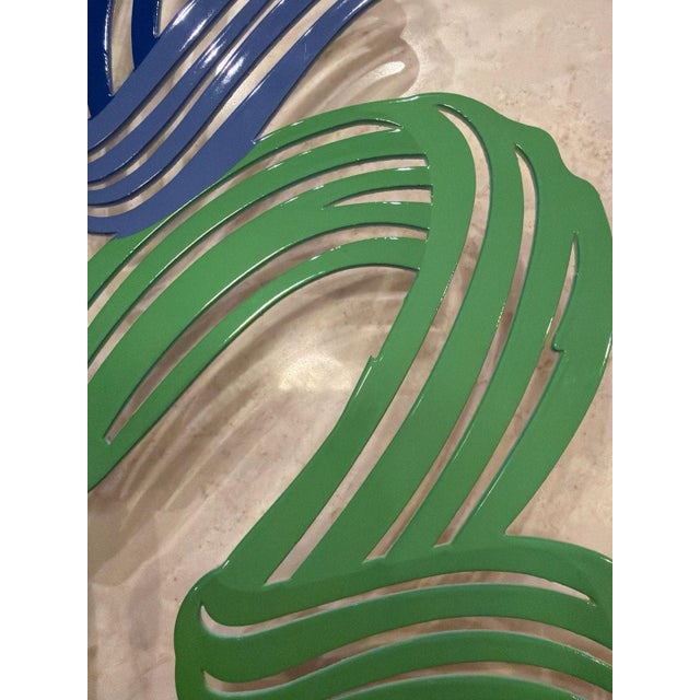 David Gerstein Art Time Laser Cut Metal Decorative Wall Clock For Sale In Los Angeles - Image 6 of 7