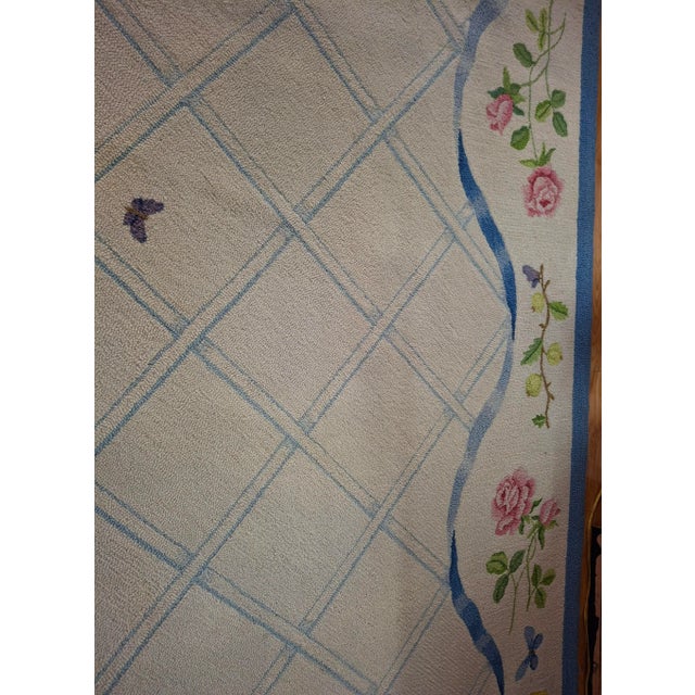 Massive George Wells Hooked Rug For Sale - Image 13 of 18