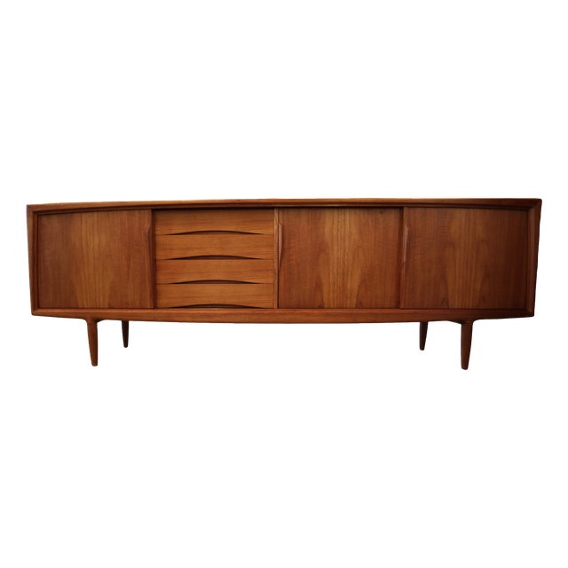 Vintage Sideboard in Teak by Axel Christensen for Omann Jun, 1960s For Sale
