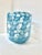 Mid 20th Century Large Blown Art Glass Vase With Iridescent Blue Pattern For Sale In San Francisco - Image 6 of 7