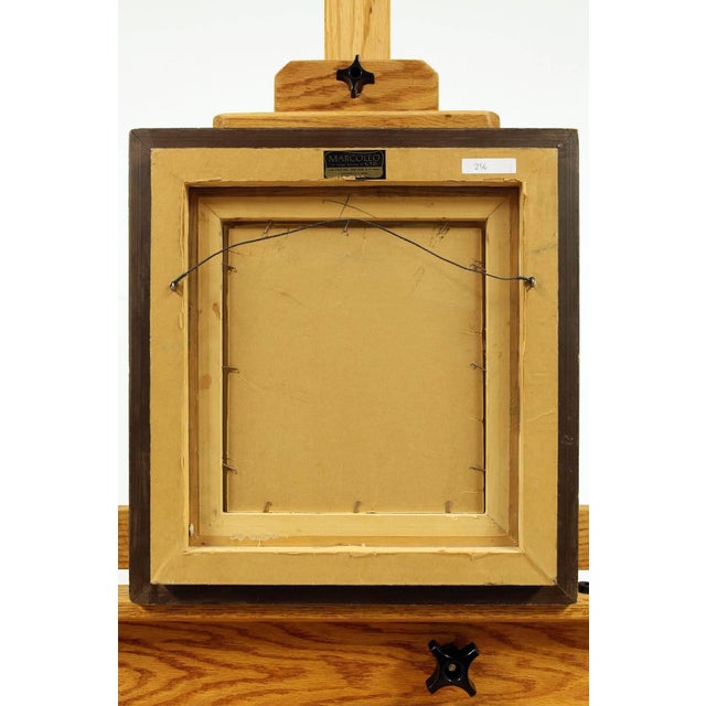 Modern Ella Raayoni, Torn Fabric Collage Dada "Clown Face" Mid Century Modern Israeli For Sale - Image 3 of 4