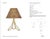 AERIN by Visual Comfort Signature Jeanne 13" Cordless Accent Lamp in Gild with Natural Wicker Shade Designer: AERIN...