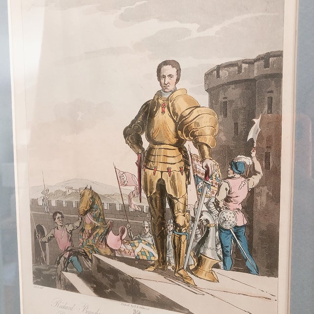 Early 19th Century Antique Print of Richard Beauchamp, 5th Earl of Warwick, 1812 c.h. Smith Framed For Sale - Image 5 of 5