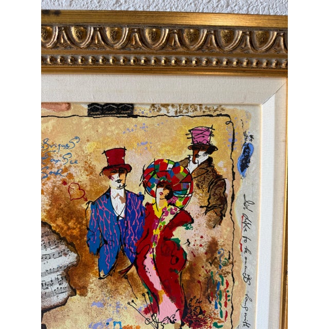 Tanya Wissotzky and Alexander Galtchansky, Silkscreen on Canvas Musical Belle Epoque Composition Alexander & Wissotzky For Sale - Image 11 of 18