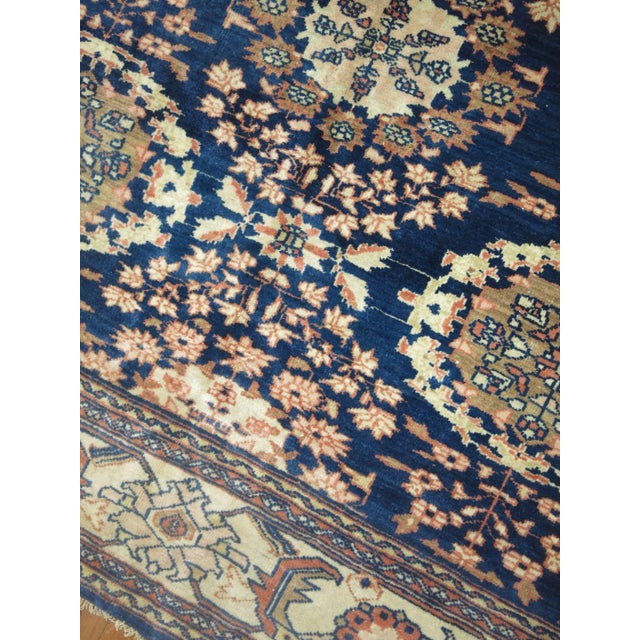 Antique Zabihi Collection Blue Persian Mahal Carpet For Sale In New York - Image 6 of 10