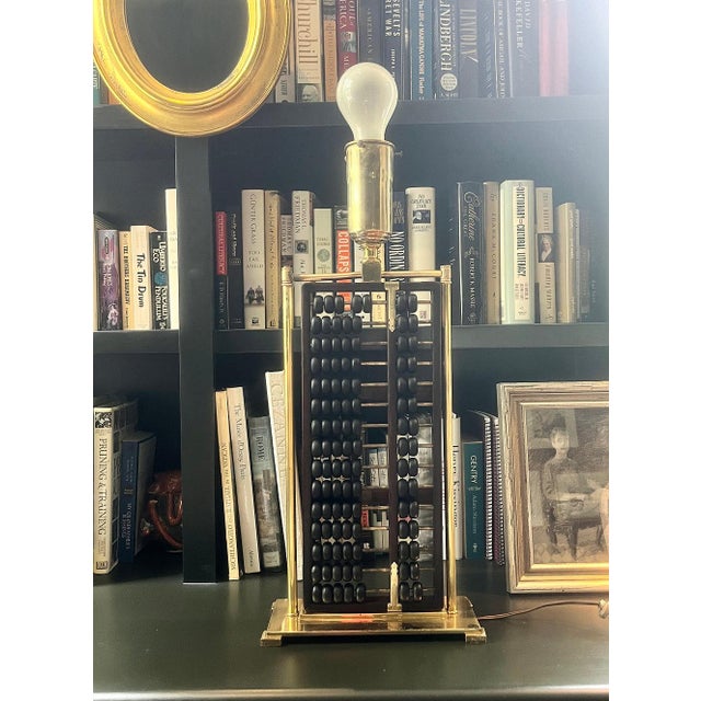 Mid 20th Century Chinese Abacus Lamp For Sale - Image 4 of 15