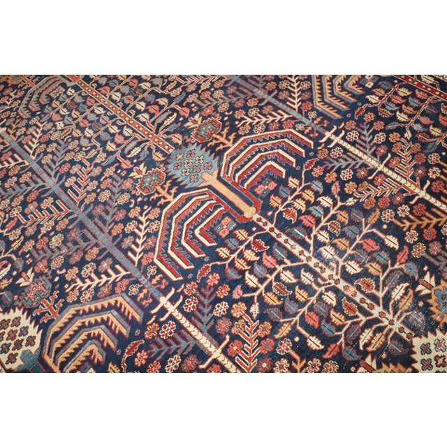 Zabihi Collection Persian Bakshaish Tree of Life Room Size Rug For Sale - Image 11 of 12