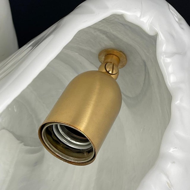 Oyster Murano Table Lamps by La Murrina, Italy, 1970s Set of 2 For Sale - Image 16 of 17