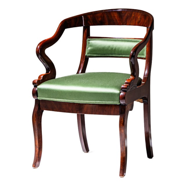 Armchair with Dolphin Motifs, 1800s For Sale