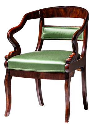 Armchair with Dolphin Motifs, 1800s
