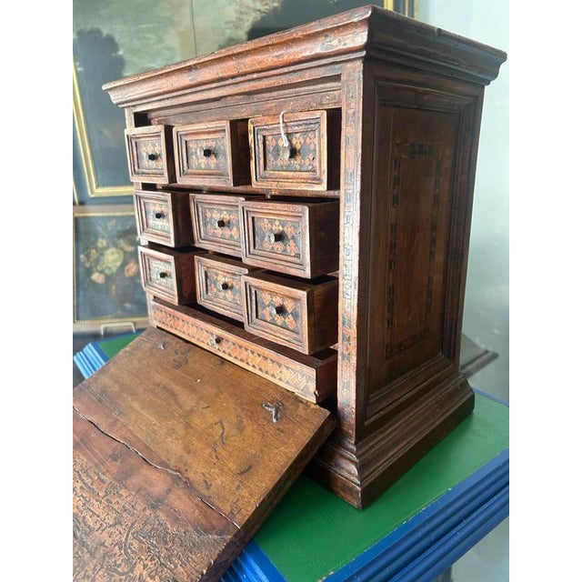 Small and Carthusian Inlay Money Chest For Sale - Image 4 of 11