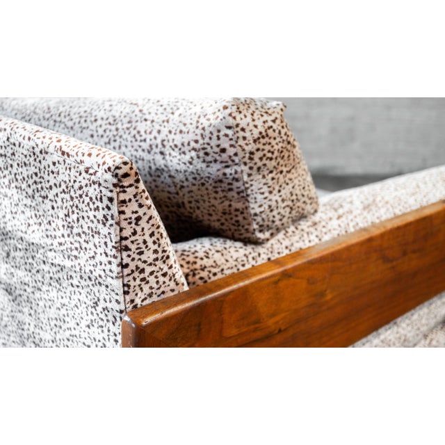 1960s Attributed to Adrian Pearsall for Craft Associates Walnut Sofa For Sale - Image 13 of 18