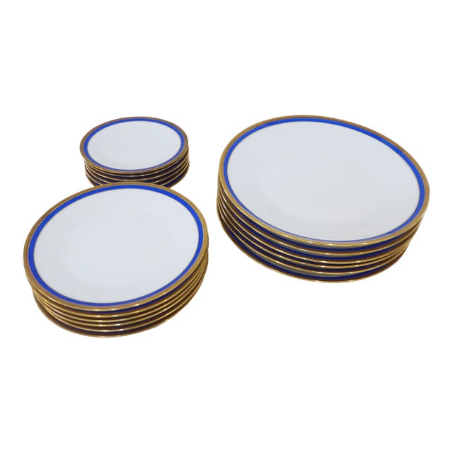 Vintage Ginori China Plates - Set 18 For Sale