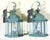 Pair of Solid Brass Outdoor Wall Lantern Sconces – Vintage Aged Verdigris For Sale - Image 9 of 15