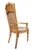 Vintage French Provincial Cane Back Dining Chairs, Newly Reupholstered – Set of 6 For Sale - Image 9 of 16