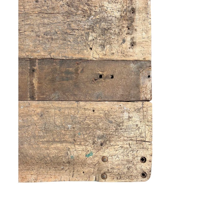 Early 20th Century Old Antique Factory Work Table / Cabinet For Sale - Image 11 of 12