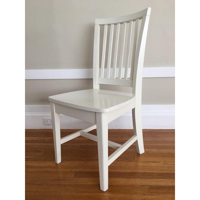 Pottery Barn Kids White Side Chair | Chairish