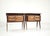 Mid-Century Modern Bedside Tables in Wood and Glass attributed to Vittorio Dassi for La Permanente Mobili Cantù, Italy, 1950, Set of 2 For Sale - Image 6 of 18