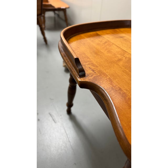 Mid-Century Modern 1950s Haywood–wakefield Saddle Table For Sale - Image 3 of 5