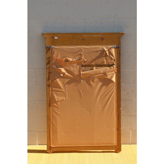 Italian Wood and Gold Leaf Mirror For Sale - Image 10 of 12