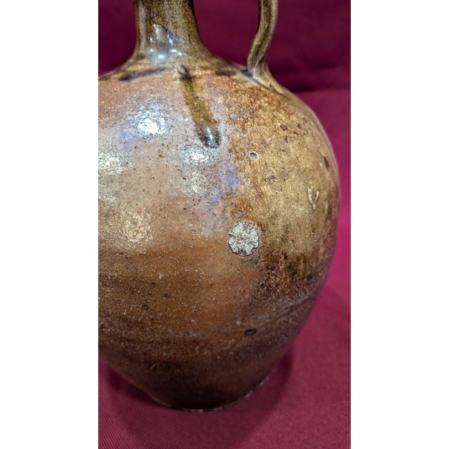 Rustic 19th Century Southern Alkaline Glazed Whiskey Jug For Sale - Image 3 of 7