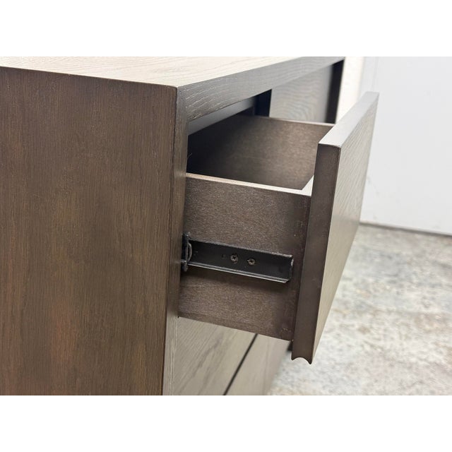 Brown Crate & Barrel Reed Dresser For Sale - Image 8 of 12