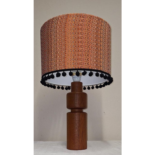 Vintage Danish Table Lamp in Teak from Lamplove, 1970s For Sale - Image 6 of 8
