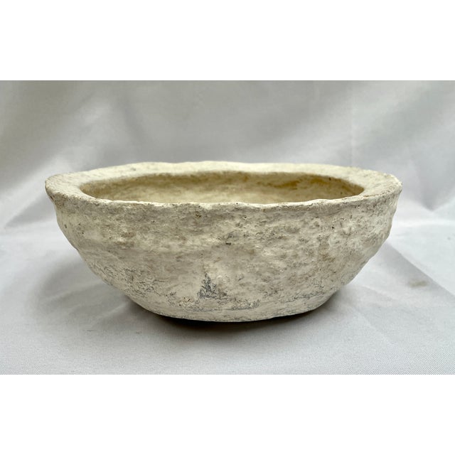 Vintage Handcrafted Paper Mache Bowl For Sale - Image 4 of 8