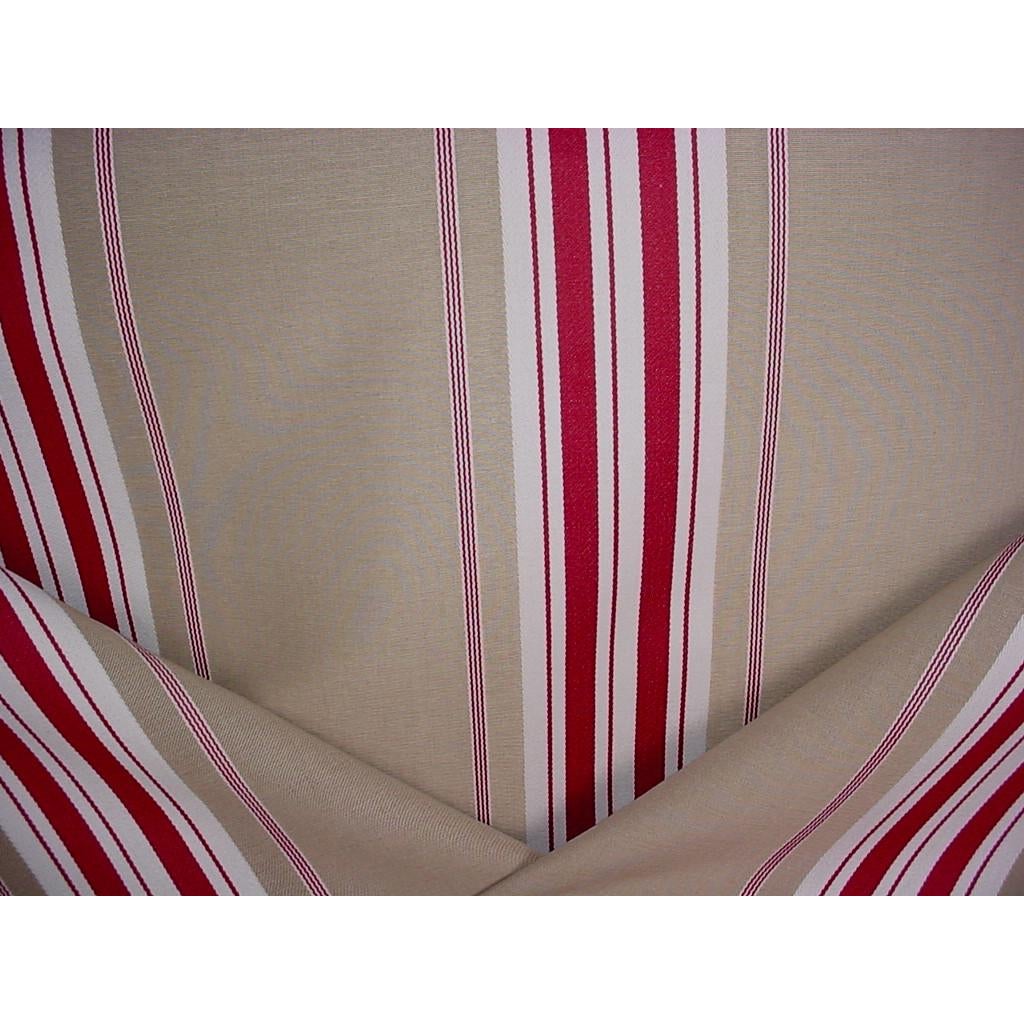 Brunschwig and Fils Bf10447 Sherbourne Stripe Red Striped Upholstery